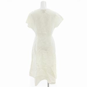 MAX MARA WEEKEND LINE ワンピース 半袖 マキシ ロング 麻 リネン 36 アイボリー /OU