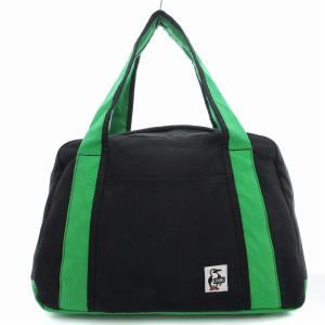 ボストンバッグ ロゴ 黒 ブラック 緑 グリーン /OU