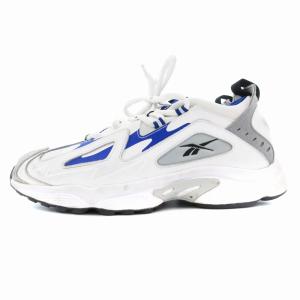 DMX シリーズ 1200 スニーカー ローカット 28cm 白 ホワイト 青 ブルー  FU9134