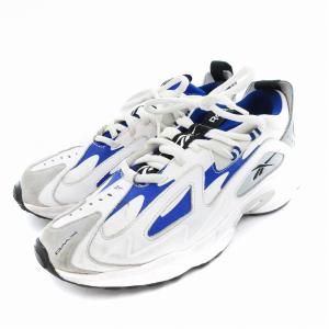 Reebok DMX シリーズ 1200 スニーカー ローカット 28cm 白 ホワイト 青 ブルー  FU9134