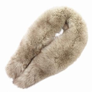 ティペット 毛皮マフラー フォックスファー 茶 ブラウン /GV