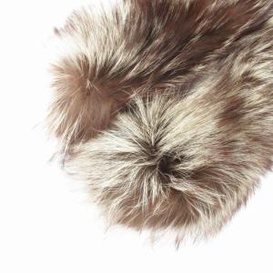 SAGA FOX ティペット 毛皮マフラー フォックスファー 茶 ブラウン 白 ホワイト /GV
