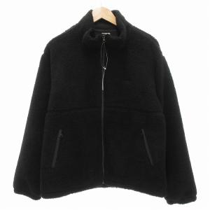 タグ付き フリースジャケット ブルゾン ジップアップ L 黒 ブラック /JS