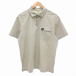 ポロシャツ 半袖 胸ポケット L グレー /JS