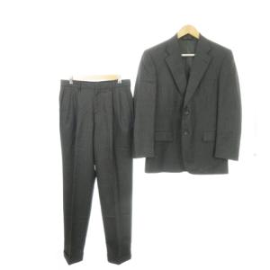 スーツ セットアップ 上下 2点セット テーラードジャケット トラウザーパンツ ウール ストライプ 36SHT