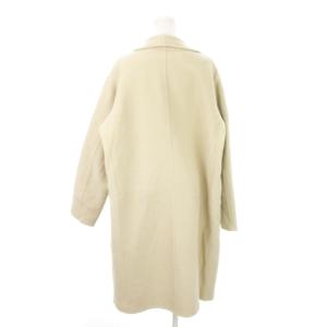 EDIFICE BLANKET ショールカラーコート ロング トッパー ウールブレンド S 生成 エクリュ /MN7 GY03