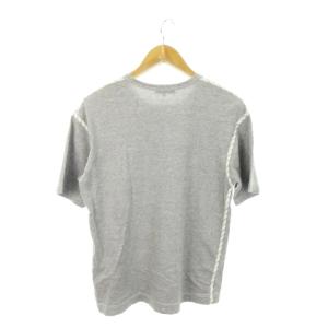 COMME des GARCONS HOMME AD2005 HQ-T025 Tシャツ カットソー クルーネック 半袖 パイピング チェック S グレー