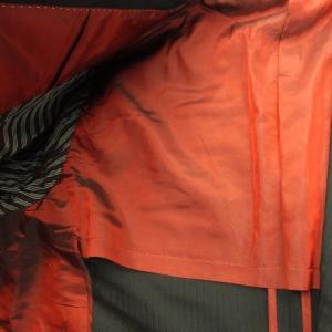 BURBERRY BLACK LABEL テーラードジャケット 背抜き ダブルベンツ ウール ストライプ 92-76-170 黒 ブラック /AH16
