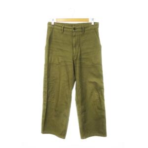 Vetements de Travail ベイカーパンツ ワークパンツ ワイドストレート 38 M 緑