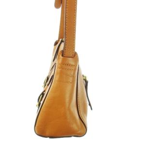 Dakota ショルダーバッグ レザー 革 ベルトデザイン ロゴ型押し 茶 ブラウン /CK9 GY04