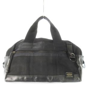 吉田カバン ハンドバッグ ボストンバッグ ミニ ナイロン レザー 革 ペンライト付き 黒 ブラック /CK16