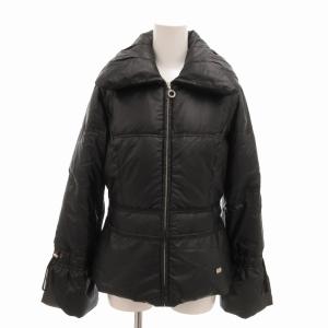 ダウンジャケット ブルゾン 袖ドローコード 38 M 黒 ブラック /FT