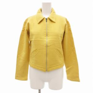 ジャケット ジップアップ スウェット生地 1 黄 イエロー /JS