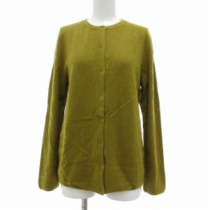 美品 カーディガン シルク混 マスタードカラー /UO