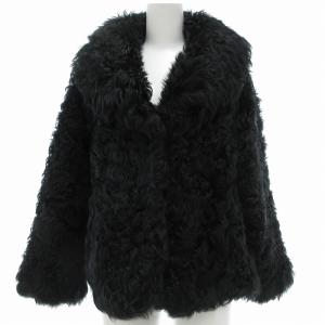 コート 毛皮 チキャンラムファー 40 黒 ブラック /UO
