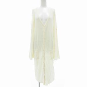 タグ付き ロングカーディガン ニット F オフホワイト /UO