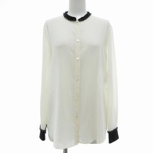 ビジューブラウス ジョーゼット ちりめん 38 オフホワイト /UO