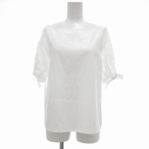 カットソー 五分袖 ボートネック 38 白 ホワイト /UO