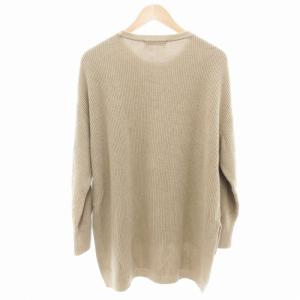 FLORENT セーター コットンニット クルーネック ローゲージ プルオーバー ベージュ /TI