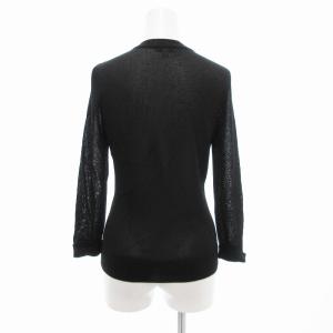J&M DAVIDSON カーディガン ニット ラメ S ブラック /JS