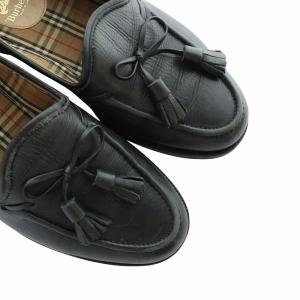 burberrys ローファー ノバチェック タッセル リボン 4 ブラック