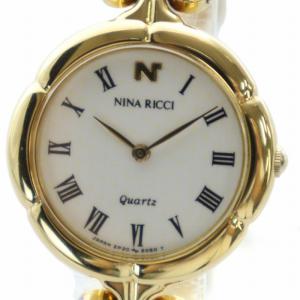 腕時計 ウォッチ クォーツ ローマン 白文字盤 ロゴ ゴールド色 2P20-0500 GY18 /MQ