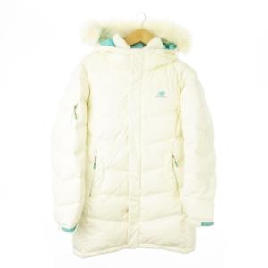 中綿コート ジップアップ フーディ ファー L ホワイト