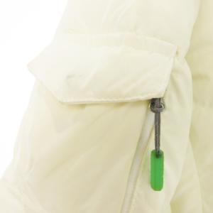 New Balance 中綿コート ジップアップ フーディ ファー L ホワイト