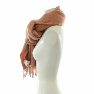 Acne Studios マフラー 大判 フリンジ ウール ピンク /MP GY99