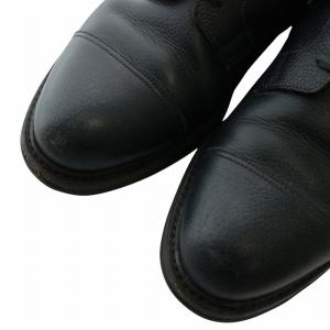 Crockett & Jones ショートブーツ スエード レザー ラウンドトゥ レースアップ 9 28cm 黒 ブラック 青 ブルー /XZ