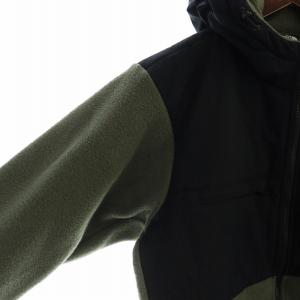 THE NORTH FACE デナリフーディー フリースジャケット タグ付き ジップアップ ロゴ ブルゾン 長袖 M カーキ 黒 ブラック