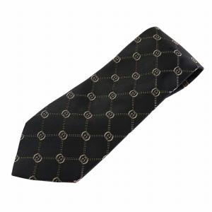 ネクタイ 絹 シルク レギュラータイ GG柄 総柄 紺 ネイビー ピンク /XZ OH GY12