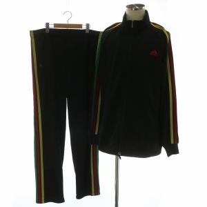 ジャージ セットアップ 上下 トラックジャケット ハイネック ジップアップ トラックパンツ イージー ラスタカラー