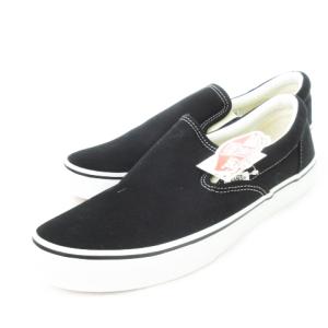 スリッポン スニーカー キャンバス ステッチ ロゴ 29cm 黒 ブラック V98CLA /CK1 GY12