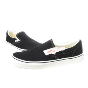VANS スリッポン スニーカー キャンバス ステッチ ロゴ 29cm 黒 ブラック V98CLA /CK1 GY12