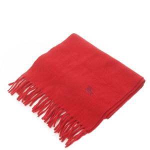 burberrys ヴィンテージ マフラー ラナウール レッド