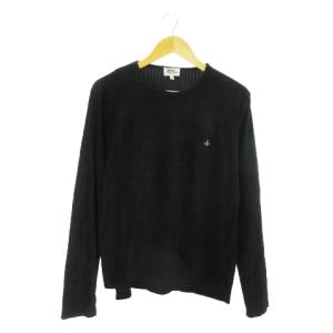 MAN カットソー Tシャツ ベロア オーブ 48 ブラック