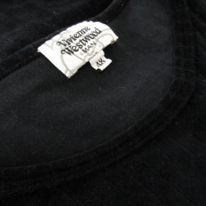 Vivienne Westwood MAN カットソー Tシャツ ベロア オーブ 48 ブラック