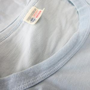 BUZZ RICKSON’S Tシャツ クルーネック 丸首 半袖 バックプリント アーミー ミリタリー L 青 ブルー /CK21 GY12