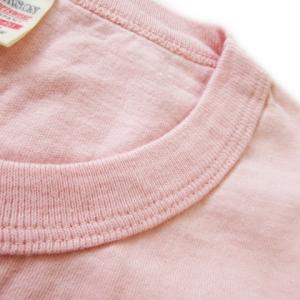 BUZZ RICKSON’S 半袖Tシャツ クルーネック コットン プリント レディ L ピンク /AO17 GY12