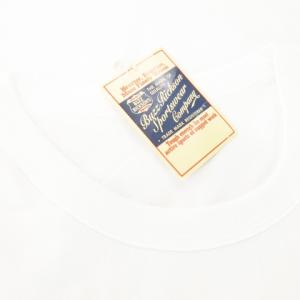 BUZZ RICKSON’S 半袖Tシャツ クルーネック プリント コットン L 白 ホワイト BR75451 /AH13 GY12