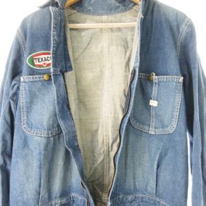 LEE オールインワン つなぎ デニム 長袖 パンツ ストレート ワッペン L 青 ブルー /AO7 GY12