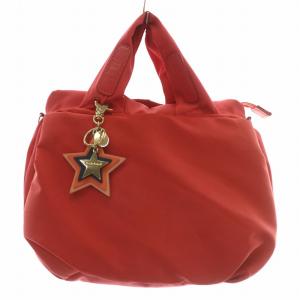 ハンドバッグ ショルダー 2WAY ナイロン チャーム ピンク 01-16-82-65 /XZ GY12