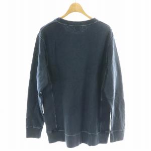 Ron Herman スウェット トレーナー 長袖 ダメージ加工 インサイドアウト 裏毛 裏パイル M 紺 ネイビー 512090261-1071