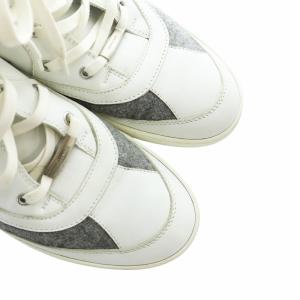 DIOR HOMME ハイカットスニーカー 40.5 ホワイト グレー