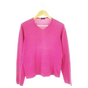 ニット セーター Vネック 長袖 コットン 44 XS ピンク /CK9 GY37