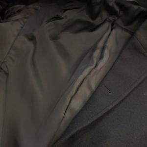 JOSEPH HOMME チェスターコート ウール 無地 46 S 黒 ブラック /AO8 GY37