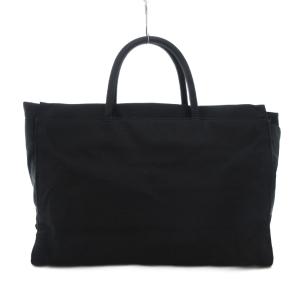 トートバッグ ナイロン 三角プレート ブラック
