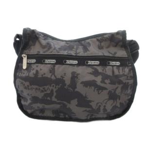 ショルダーバッグ グレー 黒 ブラック 総柄 /JS
