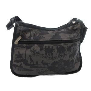 LesportSAC ショルダーバッグ グレー 黒 ブラック 総柄 /JS
